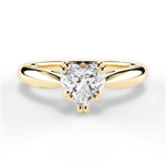 Gillian Heart Cut Lab Grown Diamond 18Kt Yellow Gold Engagement Ring