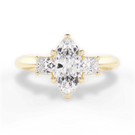 Dorothy Marquise Cut Lab Grown Diamond 18Kt Yellow Gold Engagement Ring
