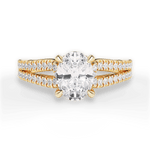 Jessica Oval Cut Lab Grown Diamond 18Kt Yellow Gold Engagement Ring