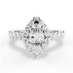 Lacey Marquise Cut Lab Grown Diamond Platinum Engagement Ring