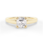 Courtney Asscher Cut Lab Grown Diamond 18Kt Yellow Gold Engagement Ring