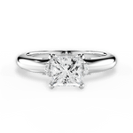 Florence Princess Cut Lab Grown Diamond 18Kt White Gold Engagement Ring