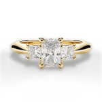 Dorothy Radiant Cut Lab Grown Diamond 18Kt Yellow Gold Engagement Ring