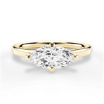 Ashley Marquise Cut Lab Grown Diamond 18Kt Yellow Gold Engagement Ring