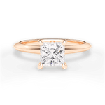 Casey Princess Cut Lab Grown Diamond 18Kt Rose Gold Engagement Ring