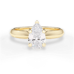 Beth Pear Cut Lab Grown Diamond 18Kt Yellow Gold Engagement Ring