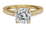 Judith Asscher Cut Lab Grown Diamond 18Kt Yellow Gold Engagement Ring
