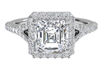 Judy Asscher Cut Lab Grown Diamond 14Kt White Gold Engagement Ring
