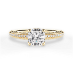 Caroline Cushion Cut Lab Grown Diamond 18Kt Yellow Gold Engagement Ring