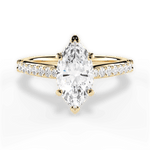 Elizabeth Marquise Cut Lab Grown Diamond 18Kt Yellow Gold Engagement Ring