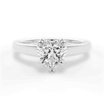 Anna Heart Cut Lab Grown Diamond 18Kt White Gold Engagement Ring