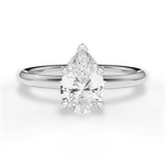 Brenda Pear Cut Lab Grown Diamond 18Kt White Gold Engagement Ring