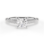 Caroline Princess Cut Lab Grown Diamond Platinum Engagement Ring