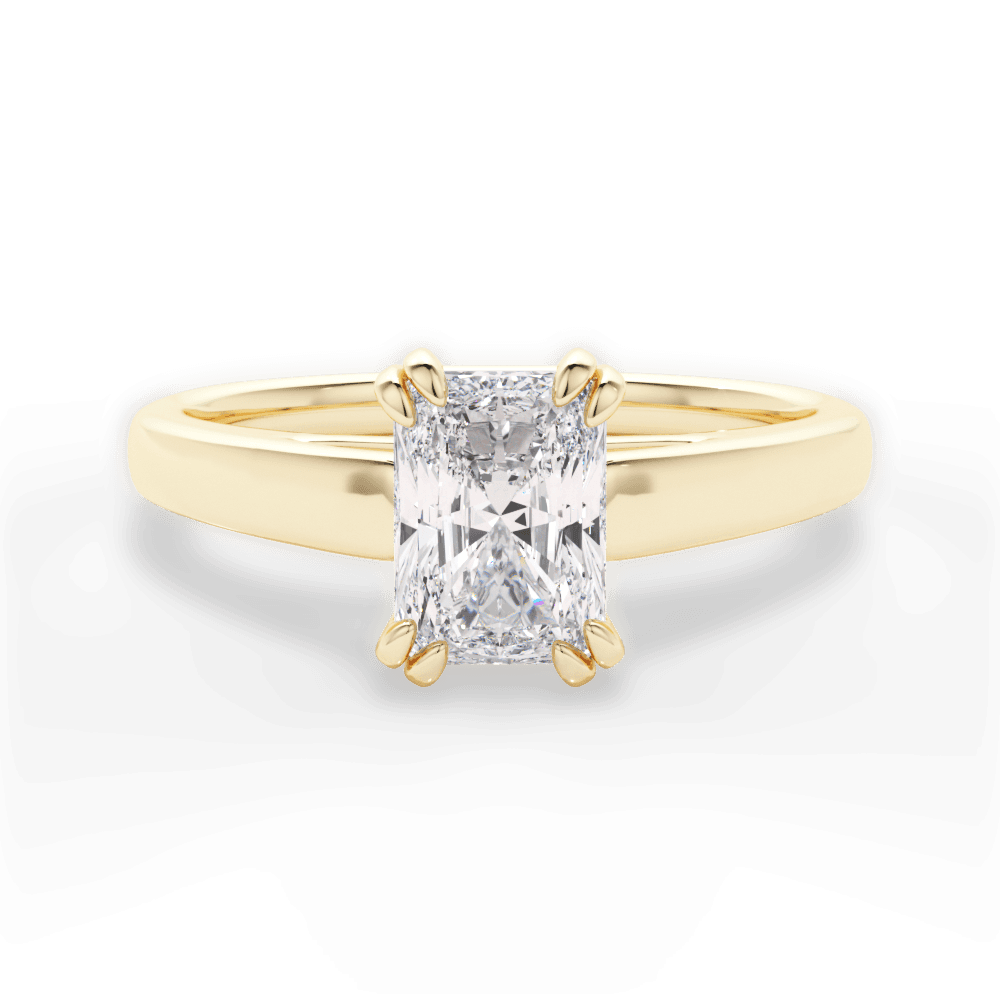 Courtney Radiant Cut Lab Grown Diamond 18Kt Yellow Gold Engagement Ring