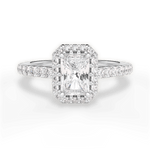 Kathleen Radiant Cut Lab Grown Diamond 18Kt White Gold Engagement Ring