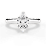 Carrie Marquise Cut Lab Grown Diamond Platinum Engagement Ring