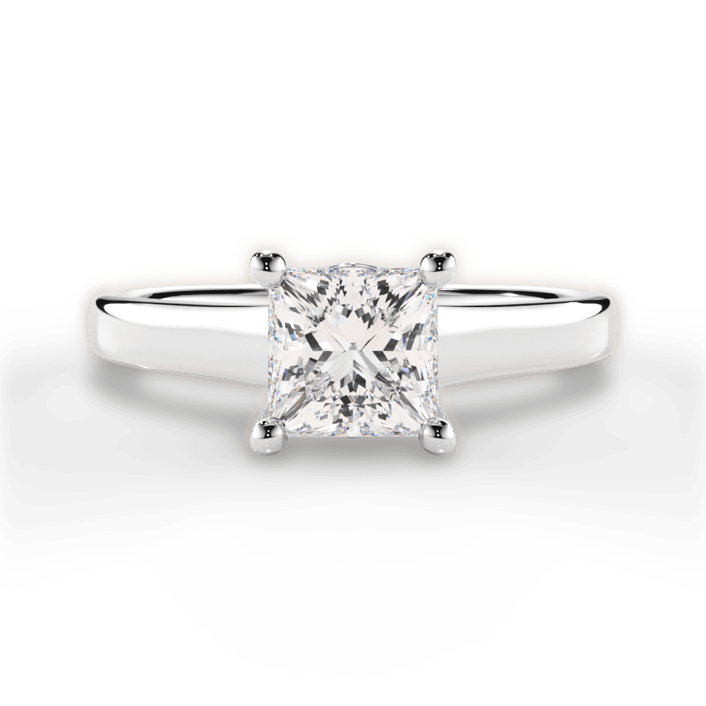 Ariana Princess Cut Lab Grown Diamond Platinum Engagement Ring
