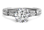 Gabriela Round Cut Lab Grown Diamond Platinum Engagement Ring