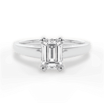 Anna Emerald Cut Lab Grown Diamond 14Kt White Gold Engagement Ring