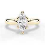 Gillian Marquise Cut Lab Grown Diamond 18Kt Yellow Gold Engagement Ring