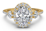 Julia Oval Cut Lab Grown Diamond 18Kt Yellow Gold Engagement Ring