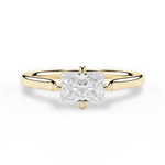 Bernadette Radiant Cut Lab Grown Diamond 18Kt Yellow Gold Engagement Ring