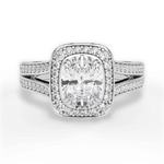 Mackenzie Oval Cut Lab Grown Diamond 14Kt White Gold Engagement Ring