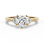 Celeste Heart Cut Lab Grown Diamond 18Kt Yellow Gold Engagement Ring