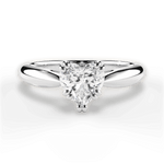 Camila Heart Cut Lab Grown Diamond 18Kt White Gold Engagement Ring
