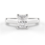 Ariana Radiant Cut Lab Grown Diamond 14Kt White Gold Engagement Ring
