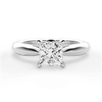 Beverly Princess Cut Lab Grown Diamond Platinum Engagement Ring