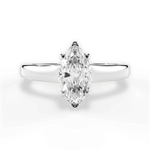 Carol Marquise Cut Lab Grown Diamond Platinum Engagement Ring