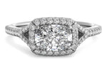 Kate Cushion Cut Lab Grown Diamond Platinum Engagement Ring