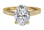 Judith Oval Cut Lab Grown Diamond 18Kt Yellow Gold Engagement Ring