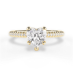Helen Heart Cut Lab Grown Diamond 18Kt Yellow Gold Engagement Ring