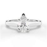 Ariana Pear Cut Lab Grown Diamond Platinum Engagement Ring