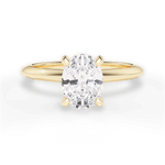 Casey Oval Cut Lab Grown Diamond 18Kt Yellow Gold Engagement Ring