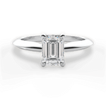 Amanda Emerald Cut Lab Grown Diamond 18Kt White Gold Engagement Ring
