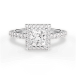 Kathleen Princess Cut Lab Grown Diamond 18Kt White Gold Engagement Ring
