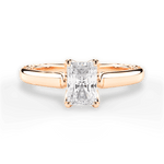 Carrie Radiant Cut Lab Grown Diamond 18Kt Rose Gold Engagement Ring