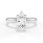 Amanda Marquise Cut Lab Grown Diamond 18Kt White Gold Engagement Ring
