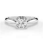 Camila Cushion Cut Lab Grown Diamond 18Kt White Gold Engagement Ring
