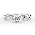 Emma Cushion Cut Lab Grown Diamond 18Kt White Gold Engagement Ring