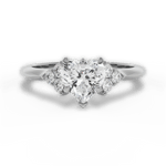 Celeste Heart Cut Lab Grown Diamond 14Kt White Gold Engagement Ring