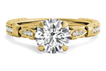 Gabriela Round Cut Lab Grown Diamond 18Kt Yellow Gold Engagement Ring