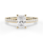 Elizabeth Radiant Cut Lab Grown Diamond 18Kt Yellow Gold Engagement Ring