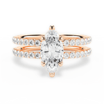 Christie Marquise Cut Lab Grown Diamond 18Kt Rose Gold Engagement Ring