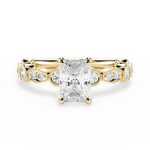 Edith Radiant Cut Lab Grown Diamond 18Kt Yellow Gold Engagement Ring