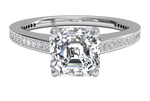 Judith Asscher Cut Lab Grown Diamond Platinum Engagement Ring