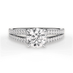 Jessica Round Cut Lab Grown Diamond 18Kt White Gold Engagement Ring